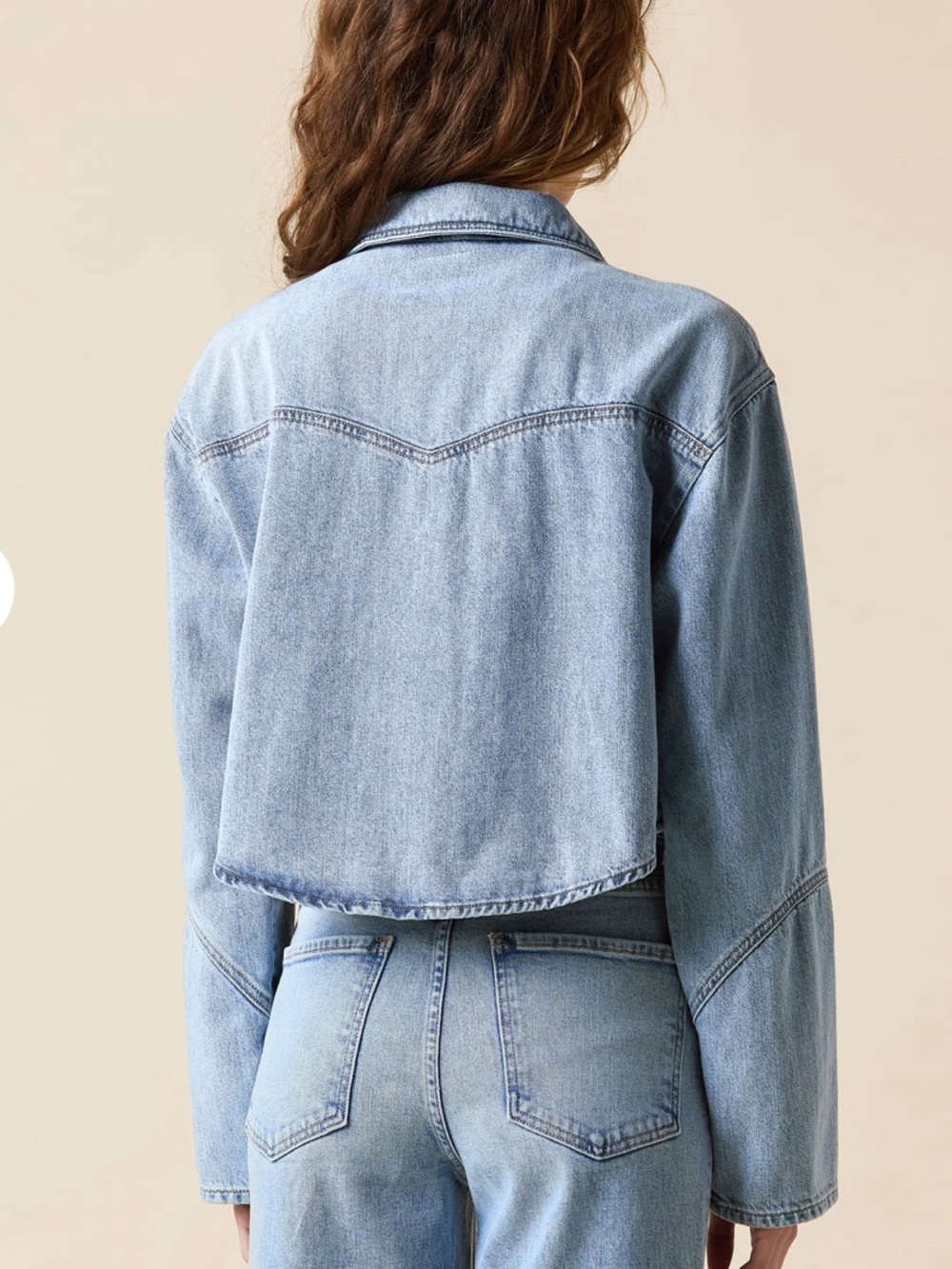 NWT Le Jean Swing Jacket in Bone XXS - Picture 6 of 15
